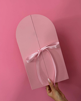 Ruban décoratif pour festival des couleurs, nœud personnalisé, boîte de calendrier de l'avent pour la Saint-Valentin, boîte vide en carton rose, boîte cadeau de compte à rebours pour anniversaire