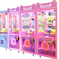 Machine à griffes mini-arcade personnalisée à monnayeur avec garantie d'un an, en anglais, pour peluches dans les centres de jeux