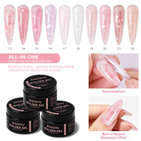 Gel Constructeur en Gros Heart Gel pour Ongles Sans Chaleur, Gels pour Ongles Sans HEMA, Fournitures Professionnelles pour Ongles