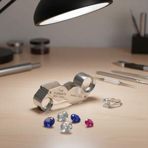 गहनों के लिए ग्लास ट्विन लेंस 10x 20x मैग्निफायर गहनों के लिए घनीफायरों के टिकटों के सिक्के घड़ियों मॉडल मैग्निफायर लाउप - Product Image 4