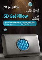 YUE RISE Kühlendes Gel-Memory-Foam Nackenkissen - Umweltfreundliches Hypoallergenes Atmungsaktives Design mit Anpassbarem Logo für Hitzeempfindliche Schläfer
