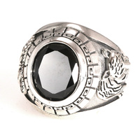Bagues pour hommes turcs en argent pur 925 véritable Bague Dragon Tigre avec gravure vintage en onyx noir Punk Rock Bijoux vintage