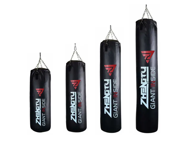 Custom high quality PU leather boxing free hanging stand training heavy punching bag boxing bag