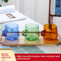 Mug à café en verre nordique à double paroi résistant à la chaleur, vente en gros directe d'usine, pour usage domestique, thé, lait
