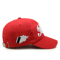 Gorra de béisbol desgastada con bordado Vintage para exteriores con logotipo 3D personalizado