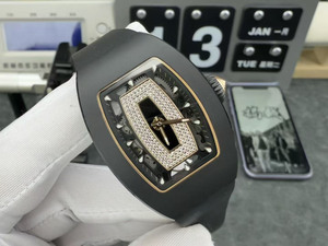 Reloj Mecánico Automático 0701 Negro con Esfera de Cerámica, de Lujo, Ultraligero y Ultrafino, con Tourbillon, Resistente al Agua, para Hombre - Product Image 2