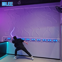 Equipo de Juego Activo para Sala de Juegos, Botón LED Interactivo de Pared con Activación Táctil, Luz Fluida Intermitente que Desconecta el Cable