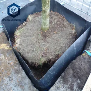 Barrera de árbol Roots HDPE, protector de bambú, 60 mil Geomembrana, coste de barrera de raíces