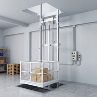 Monte-charge hydraulique à rail pour entrepôt d'usine, idéal pour le chargement et la manutention de matériaux en usine et en entrepôt