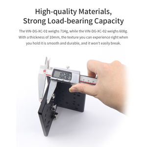 VINmounts Marine Aluminum Alloy Gunwale L <b>Bracket</b> A Type Multi Hole Mount Fits Boats Without Holes D Ball Base Compatible Only - Product Image 3