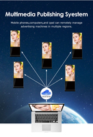 Kiosque publicitaire à écran tactile LCD de 50 pouces pour centre commercial, restaurant, centre commercial, moniteur d'affichage FloorStand avec application vidéo