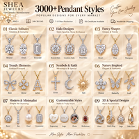 Collier pendentif solitaire ovale personnalisé 0,5-3 carats en diamant de laboratoire à quatre griffes, or jaune massif 10K/14K/18K, certifié IGI VVS