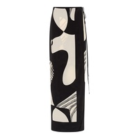 Ensemble deux pièces d'été pour femmes, veste sans dos irrégulière et jupe longue maxi, tenue élégante vintage pour femmes