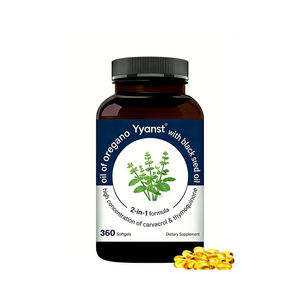 Capsules de supplément d'huile d'origan sauvage naturelle de haute qualité, à base de plantes, avec teneur en thymol - Product Image 1