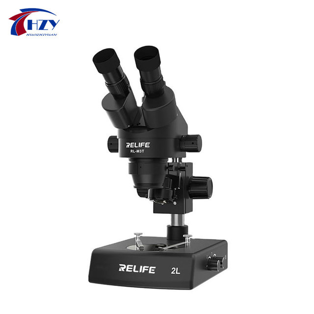 RL M3T-2L Industrial Microscope Trinocular HD Stereo Microscope Is Suitable for Mobile Phone Repair
