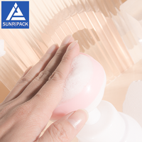 Flacon pompe en mousse 43/410 transparent et blanc, ensemble de flacons cosmétiques 300ml 500ml, emballage PET pour nettoyant visage