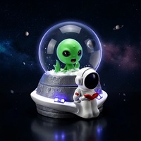 Özel Astronot Uzay Gemisi Figürlü Kar Küresi - El Yapımı Kişiselleştirilmiş Tasarım Tatil Hediyeleri ve Uzay Tutkunları Koleksiyonları