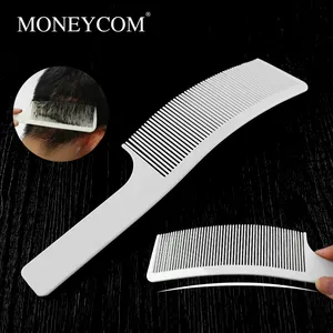 Curved brush bend comb curved comb Professional Hair Salon S Shape Barber Comb White