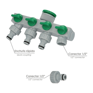 Adattatore per Tubi in Plastica a 4 Vie da 3/4" a 1" - Product Image 3