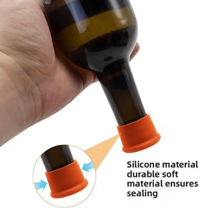 Food Safe Silicone Wine Bottle <b>Stoppers</b> Reusable Preservation Sealing Caps Silicone Wine Plugs Leak-Proof Design for Daily Use - Product Image 3