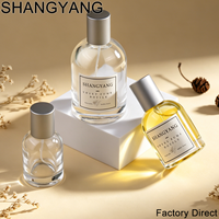 Nouvelles bouteilles de parfum en verre vides SY de 30 ml, 50 ml, 100 ml, rondes, transparentes, rechargeables, avec pulvérisateur et impression