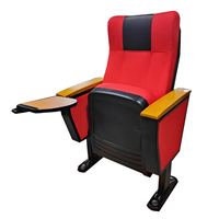 Ventes directes en usine de meubles de théâtre cathédrale chaises de conférence d'amphithéâtre en plastique à bas prix avec tableaux d'écriture