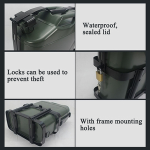 Bidon en acier inoxydable Shero de 20,5 <span class=keywords><strong>litres</strong></span>, adapté à la machine d'étiquetage, bouchon de carburant de 40 <span class=keywords><strong>litres</strong></span>, gourde de 50 <span class=keywords><strong>litres</strong></span> - Équipement de défense personnelle - Product Image 5