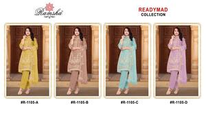 Costume pakistanais prêt à l'emploi en matériau de qualité supérieure avec broderie en filet pour femmes, tenues de festival et de fête - Product Image 6