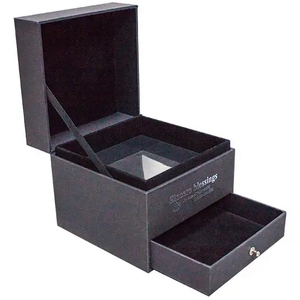 Wholesale China Factory Black Big Cardboard Boxes Box For Jewelry