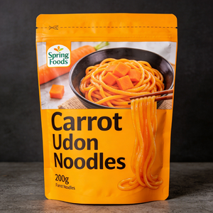 Nouilles Udon à la carotte saines et faibles en sodium, végétaliennes et pour régime végétarien - Product Image 2