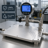 Plaque froide liquide en aluminium AL6061 soudée au laser sur mesure OEM, boîtier scellé par soudure, testée sous pression 1,5 MPa