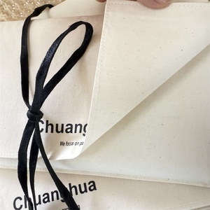 Chuanghua Logo Printed Cotton <b>Envelope</b> Clothes Scarf Jewelry Bag Cotton Shopping <b>Gift</b> Packaging Dustproof Cotton <b>Envelope</b> Bag - Product Image 3