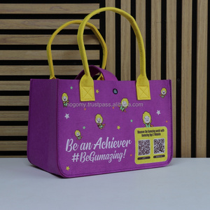 Rolking&Ulike Manufacturer Custom PET Felt Tote <b>Bag</b> Lamination Heat Sublimation Logo Print Unisex Promotional Use Shopping <b>Bags</b> - Product Image 4