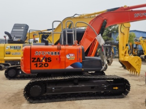 HITACHI รถขุดตีนตะขาบมือสอง12ตัน ZX120สภาพการทำงานที่ดีเยี่ยมรวมถึงปั๊มเกียร์หลักของเครื่องยนต์ - Product Image 5