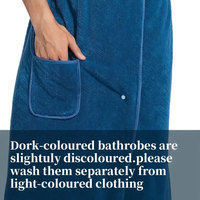 Peignoir de bain en polaire corail pour homme avec poche, séchage rapide et écologique, idéal pour la maison, le sauna, la salle de sport et la natation