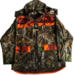 2020 Waterproof softshell hunting orange suit men's hunting set hunting jacket from BJ Outdoor