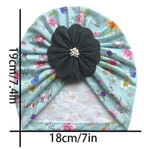 Nueva moda Floral estampado flores recién nacido cabeza envuelve colorido hecho a mano suave algodón elástico <span class=keywords><strong>turbante</strong></span> nudo sombreros fábrica al por mayor - Product Image 6