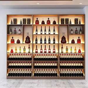 Mueble de Madera para Vino, para Montar en la Pared, para Sala de Estar, Hogar, Hotel, Bodega, Bar en Casa - Product Image 1