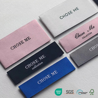 Etiqueta Tejida con Logotipo de Damasco, Diseño Personalizado, OEKO-TEX100, Accesorio para Prendas de Vestir, Etiqueta Cosida en la Ropa