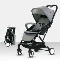 Poussette de luxe pliable légère avec chariot intégré pour bébé, cadre en fer, 0-3 ans, charge 20 kg - Offre Spéciale