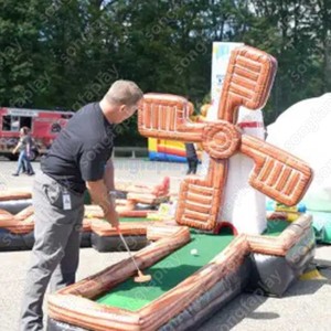 Parcours de <span class=keywords><strong>mini</strong></span>-<span class=keywords><strong>golf</strong></span> géant gonflable, jeu de <span class=keywords><strong>mini</strong></span>-<span class=keywords><strong>golf</strong></span> gonflable intérieur/extérieur pour événements, location de fêtes, installations de parcs d'attractions - Product Image 3