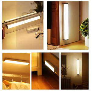 Wholesale LED Motion Sensor Light <b>Wireless</b> Night <b>Lamp</b> Type C Rechargeable for Kitchen Cabinet Staircase Backlight - Product Image 5