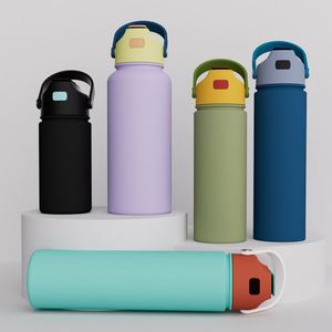 Custom logo Double Wall Camping Vacuum <b>Flask</b> 12oz 18oz 22oz 24oz 32oz 40oz Insulated Stainless Steel Water Bottle <b>with</b> <b>Straw</b> - Product Image 2