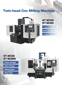 1300 fanuc CNC đôi tiêu đề Duplex Máy phay cho khuôn ép nhựa làm - Product Image 2