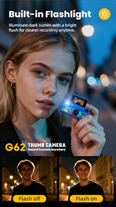 Mini caméra porte-clés G62, enregistrement HD 1080P, <span class=keywords><strong>enregistreur</strong></span> vidéo de poche compact portable, caméra rétro pour enfants - Product Image 5