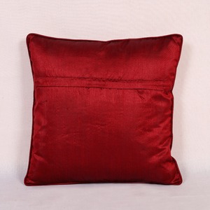 Luxury Brocade <b>Silk</b> Sofa <b>Cushion</b> <b>Cover</b> Washable Embroidered with Traditional Floral Motif Patchwork Throw Pillows - Product Image 4