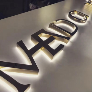 Tùy chỉnh ngoài trời 3D <span class=keywords><strong>LED</strong></span> Backlit thư ký với logo được chiếu sáng kim loại bên ngoài cho xe chiếu sáng - Product Image 6