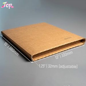 <span class=keywords><strong>Caja</strong></span> Plana <span class=keywords><strong>de</strong></span> Cartón Corrugado Rígido Ecológico para Álbumes <span class=keywords><strong>de</strong></span> Música DJ, Almacenamiento <span class=keywords><strong>de</strong></span> Discos <span class=keywords><strong>de</strong></span> Vinilo LP <span class=keywords><strong>de</strong></span> 12 Pulgadas con Asa, Impresión Offset - Product Image 6