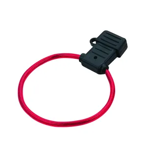 Portafusibles medio de hoja resistente a la intemperie de alta calidad, portafusibles de hoja en línea, 12V, 24V, Mini portafusibles para coche