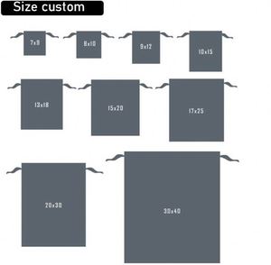 Sacs à bijoux en velours recyclables avec cordon de serrage, pochettes de rangement estampées pour colliers, boucles d'oreilles, bagues, bracelets - Product Image 6